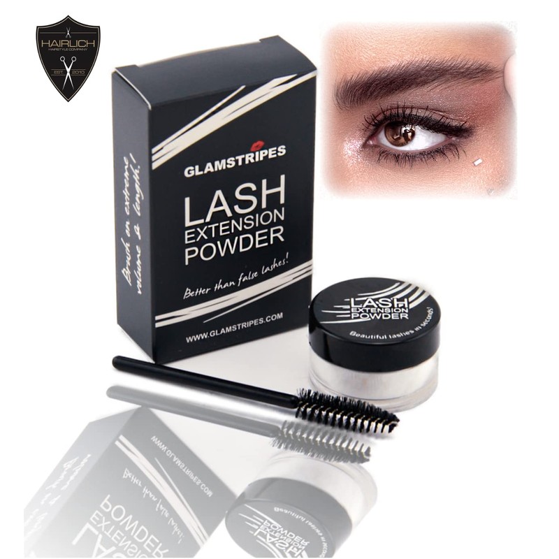 Hairlich® Glamstripes Eyelash Extensions, Eyelash Extensions with Fibres, Powder Fibres,
