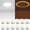 Amico 12 Pack 4 Inch 5CCT LED Recessed Ceiling Light