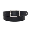 Lacoste 84660 Men's Genuine Leather Belt [01] Black, 01: Black