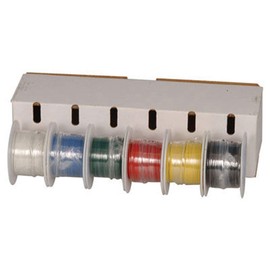 Jameco ValuePro 22 AWG 6 Color Solid Tinned-Copper Hook-Up Wire Assortment 100 Feet