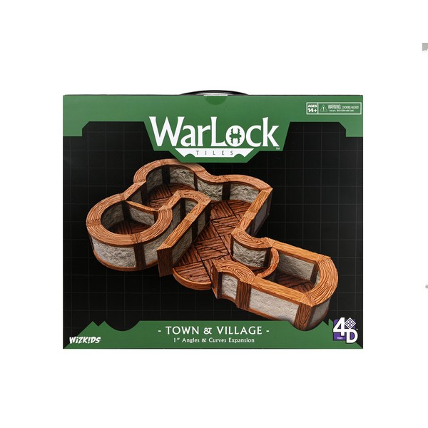 Warlock Tiles: Expansion Pack - 1 in. Town & Village Angles & Curves | WizKids
