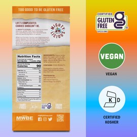 MIGHTYLICIOUS Salted Peanut Butter Cookies – Gluten-Free, Dairy-Free, Allergen Friendly, Kosher, Grain-Free, Preservative-Free – Snack Option for a Guilt-Free Treat - 6.5 Oz (3 Pack)