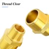 TAILONZ PNEUMATIC 5PCS Brass Pipe Fitting, Reducer Adapter, Hex Nipple,