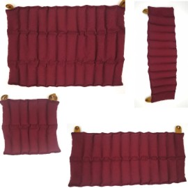 Kit De 5 Compresas Terapéuticas De Semillas Color Vino