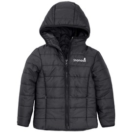 Snonook Toddler Winter Jacket– Insulated Water-Resistant Girls Fall Jacket & Boys Fall Jacket - Girls' Outerwear Jackets & Coats, Black, xs