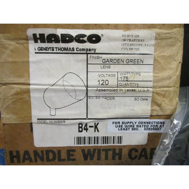Hadco NOS HADCO 120V---175W FLOOD LANDSCAPE LIGHT NO BULB ;