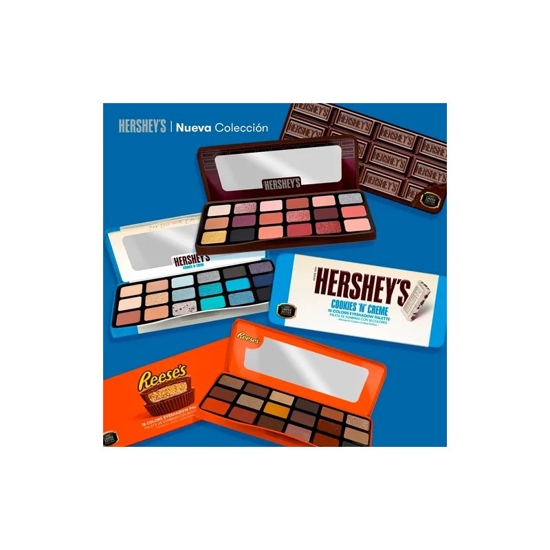 Paleta De Sombras Hershey's Con Aroma Chocolate 18 Tonos