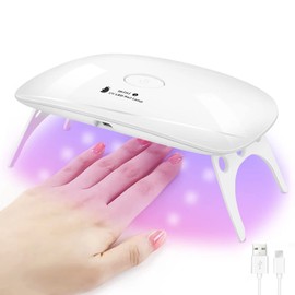 UV Light Resin Gel Nail Light Dryer LED Curing Light for Resin Craft and Gel Red Blue Lamp Beads Triple Light Source Folding Timer Setting New