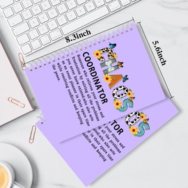 2Pcs Chaos Coordinator Gifts Chaos Coordinator Hardcover Spiral Notebook,Administrative Professional Day Gift Notebook for Work, Thank You Gifts for Boss Coworker Teacher Nurse (2Pcs Chaos Purple)