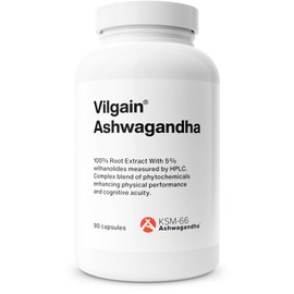 Vilgain Ashwagandha | Effective Extract KSM-66 | Anti-Stress Effect | Support of Memory and Physical Performance | 90 Capsules/Months