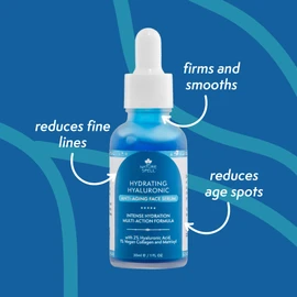 Nature Spell 2% Hyaluronic Acid Face Serum, Long-Lasting Hydration & Anti-Ageing Support with Peptide Complex, Smooths Fine Lines & Improves Skin Elasticity, For Dry & Dehydrated Skin, Vegan, 30ml
