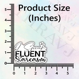 (3Pcs) I Speak Fluent Sarcasm Sticker, Funny Quotes Vinyl Stickers Decorate for Water Bottles, Books, Laptops, Phones, Tumblers, Size 2 x 3 Inch