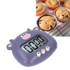 Luqeeg Cute Animal Digital Multi-Function Kitchen Timer, Purple