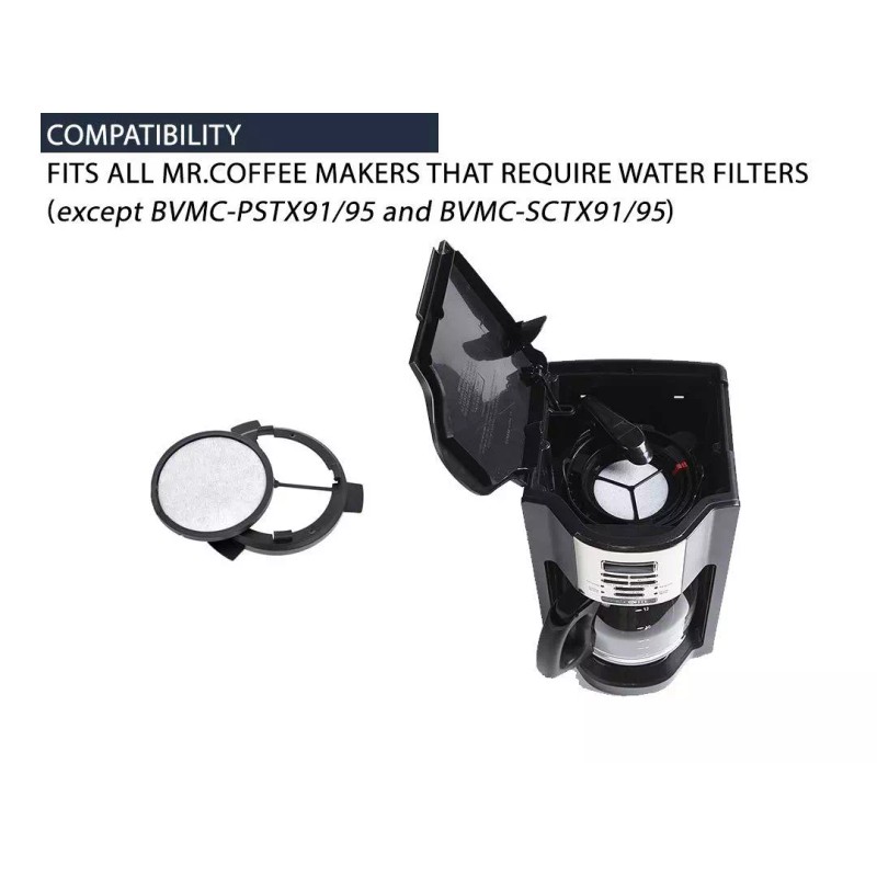 Premium Filters Direct (6) Mr. Coffee Replacement Charcoal Water Filter