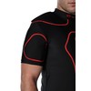 Optimum Boy's Origin Protective Shoulder Pad - Black/Red, Large