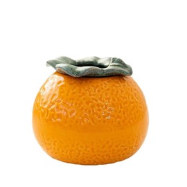 zaoalife Ceramic Orange Vase, Cute Flower Vase, Ceramic Indoor Air Plant Holder Flower Planters Hydroponic Vase, Aesthetics Flower Vases for Home Kitchen