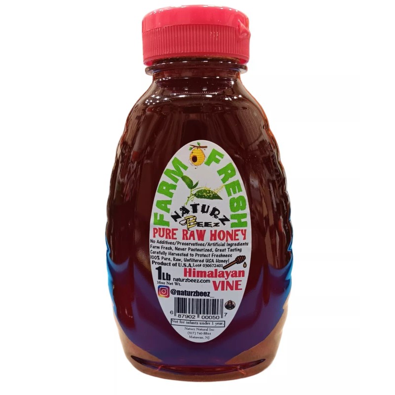 NATURZ BEEZ RAW HONEY Himalayan Vine 1LB 454g 16oz 100%