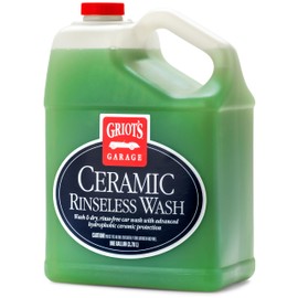 Griot's Garage 10853 Ceramic Rinseless Wash Gallon –Waterless Wash Cleans & Protects Cars, Trucks, SUV’s, RV’s, & More! Helps Revitalize Existing Ceramic Coatings & Leaves Behind Protection
