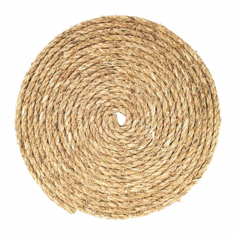 Twisted Manila Hemp Rope (3/8 Inch x 25 Feet) -