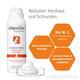 Allpresan Fuß Spezial No. 4 Foot Care Set Against Calluses and Cracks - For Daily Care Callused Foot Skin - Set of Foam Cream 125 ml & Lipid Ointment 125 ml & Callus Reducing Cream 40 ml
