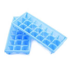 Camco 44100 Bandeja Apilable para Cubitos de Hielo en Miniatura, Paquete de 2, Azul