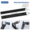 Ubisin Full Extension Ball Bearing Drawer Slides 12 Inch Side