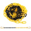 PATIKIL 20Ft Plastic Chain Barrier, Safety Link Chain with 6
