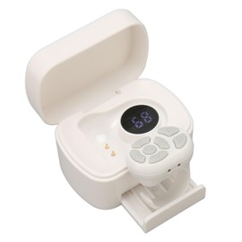 Scrolling Ring with Charging Case, Wireless Remote Control Kindle App Page Turner, Bluetooth Camera Video Recording Remote, 120H Playtime (White)