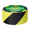 Duck 283972 Printed Duct Tape, Single Roll, Black/Yellow Stripes