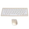 Keyboard Mouse Combo Wireless 2.4G USB Ultraslim Portable Ergonomic Wearproof