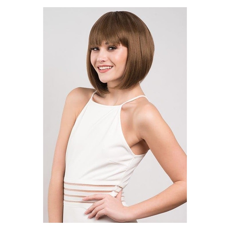 Brown inverted bob wig: Colette chestnut brown #8