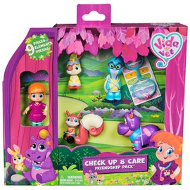 Vida the Vet, Check Up & Care Friendship Pack with 5 Action Figures, Stethoscope, Headlamp and Sticker Sheets, Kids’ Toys for Girls and Boys Aged 3 and up