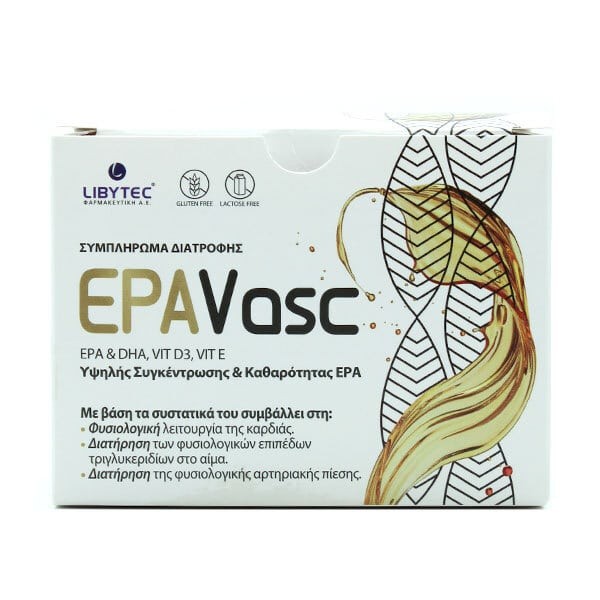 Libytec EPAVasc Dietary Supplement with EPA, DHA, Vitamin D3 &