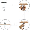 6 Pcs Carbon Steel Plasterboard Ceiling Hooks Spring Toggle Wing