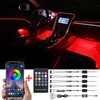 TABEN Car Ambient Light Kit, 8 Metres Integrated Fibre Optic