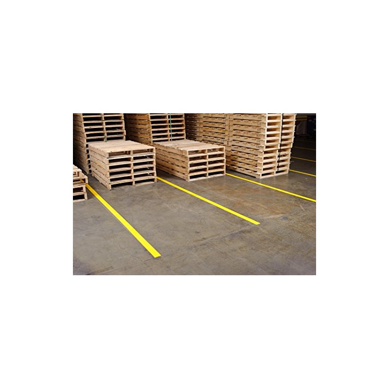 Brady 58200 108' Length, 2" Width, B-725 Vinyl Tape, Yellow