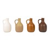 Creative Co-Op Bohemian Charm Stoneware Vase with Handle, Multicolor, Set