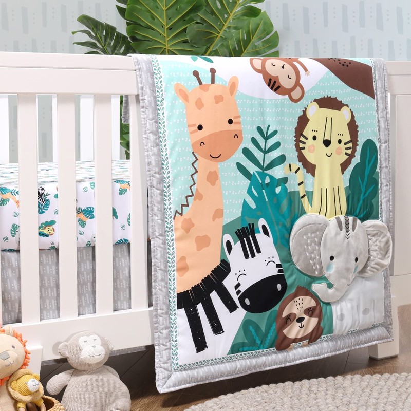 The Peanutshell 3 Piece Baby Crib Bedding Set for Boys