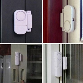Compact & Large Window/Door Alarm Sensor Bell - Door Opening Sensor Security Door Alarm (Large) 4ea