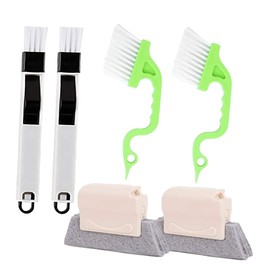 CHILDWEET 6pcs Household Groove Cleaning Brush Durable and Tools for Deep Window Track and Corner Dust Removal Efficient Household Cleaning