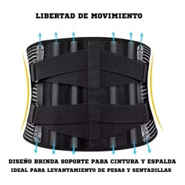 JM Faja De Entrenamiento Con Doble Ajuste Y Varillas Flexibles