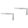 OHPHCALL 2pcs Sturdy Metal Ruler 45/90 Degree Angle Layout Tool