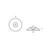 Tecnoseal 00102 90mm Zinc Disc Rudder Anode