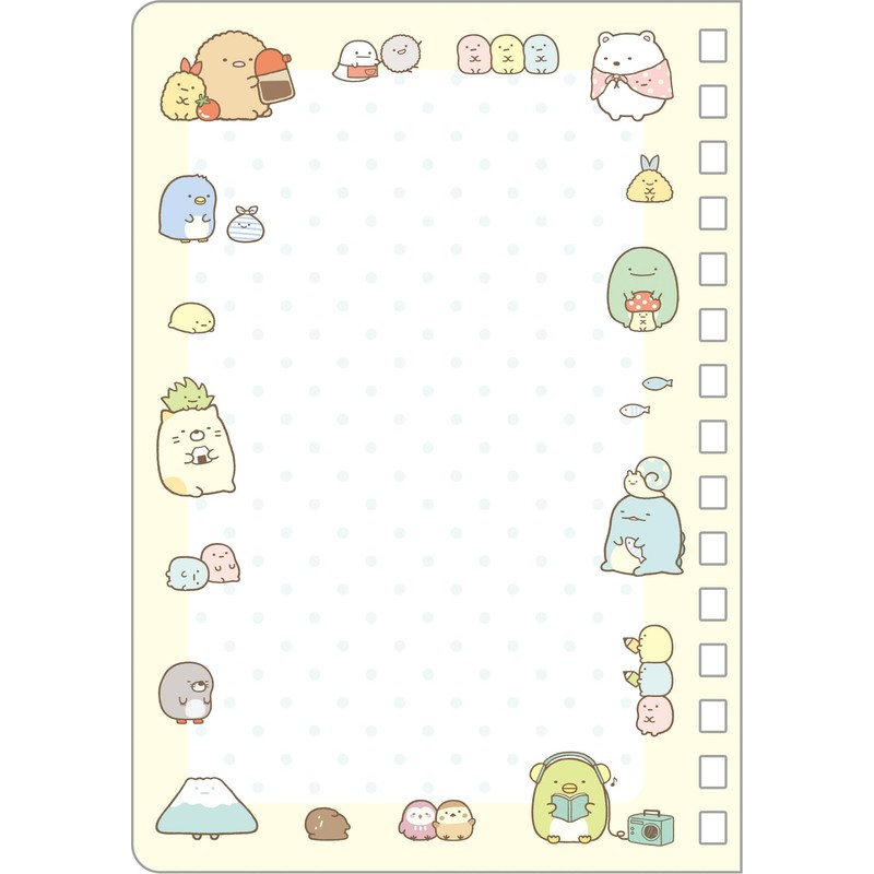 San-X Sumikko Gurashi SE68804 Sticker Notebook H6.1 x W4.3 inches