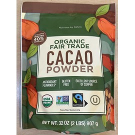 HealthEmpire Organic & Fair Trade Cacao Powder,Gluten Free, Excellent Source of Copper, Net Wt 32oz (Pack of 1)