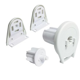 Skyline SL20 Roller Shade Clutch Kit for 1.5"(38mm) Tube, Hook Mount Roller Clutch with Brackets & Pin Plug