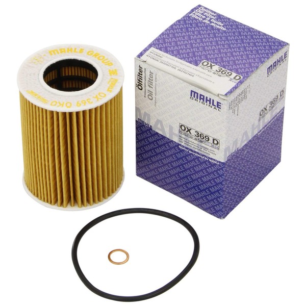 MAHLE OX 369D Oil Filter - Oil Filter with Gasket