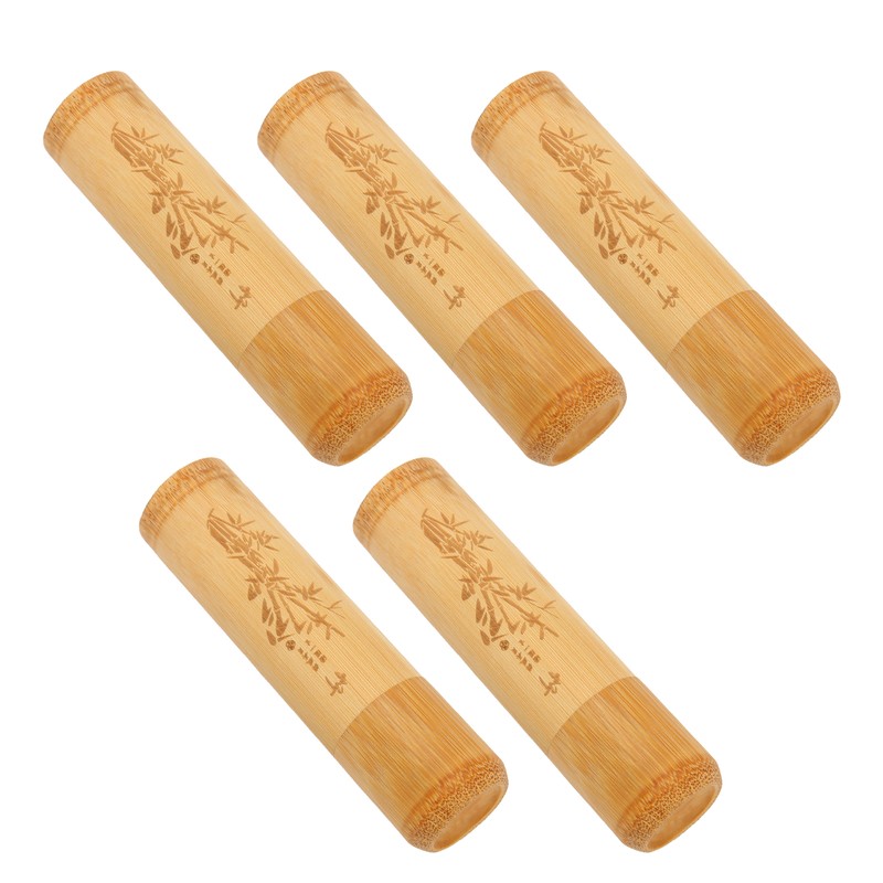 5pcs Pet Bamboo Urn Eco Friendly Memorial Small Urn for