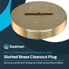 Eastman 4 Inch Slotted Brass Cleanout Plug, 42004