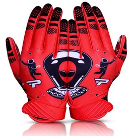 PLAYEUR Alien Grip Infinite Pro Edition Football Gloves –Endless Game – GripPro Tech for Adult, Kids & Youth Football Gloves, No Peel, Ever Tacky – A Cherished, Long-Lasting Gift Moms Adore